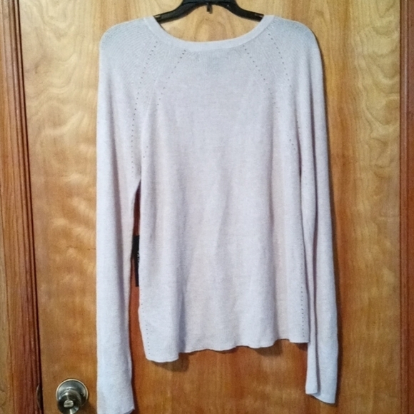 Tahari sweater NWT beige never worn large - Picture 6 of 9